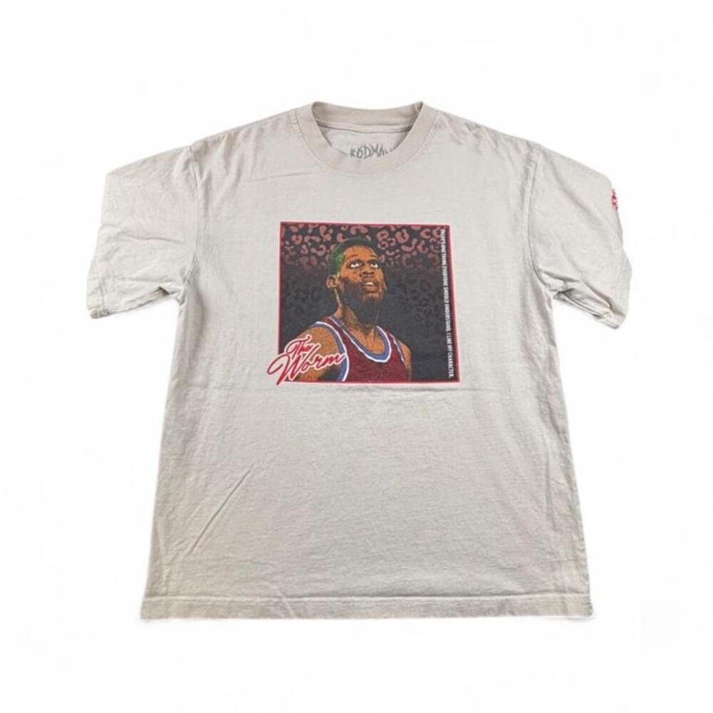 Rodman Apparel Dennis Rodman Graphic T-Shirt Men's Medium Chicago Bulls NBA Tee